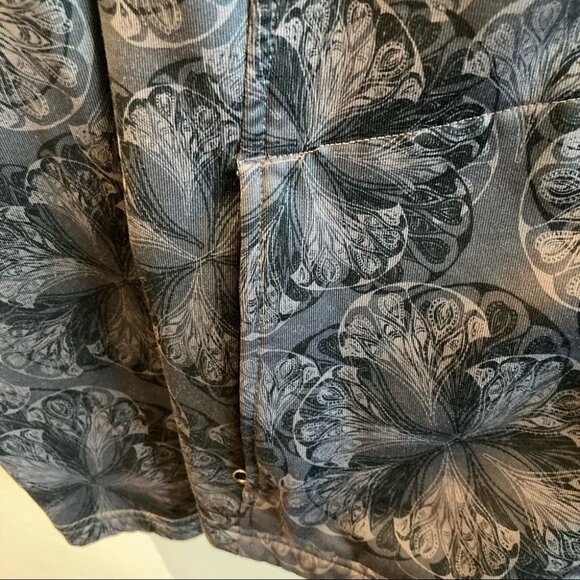 THE NORTH FACE Sz M TNF Apex Floral Soft Shell  Hooded Jacket Zipper Pockets - Picture 5 of 8